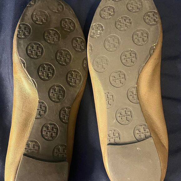 Tory Burch Gold Flats - Picture 5 of 6